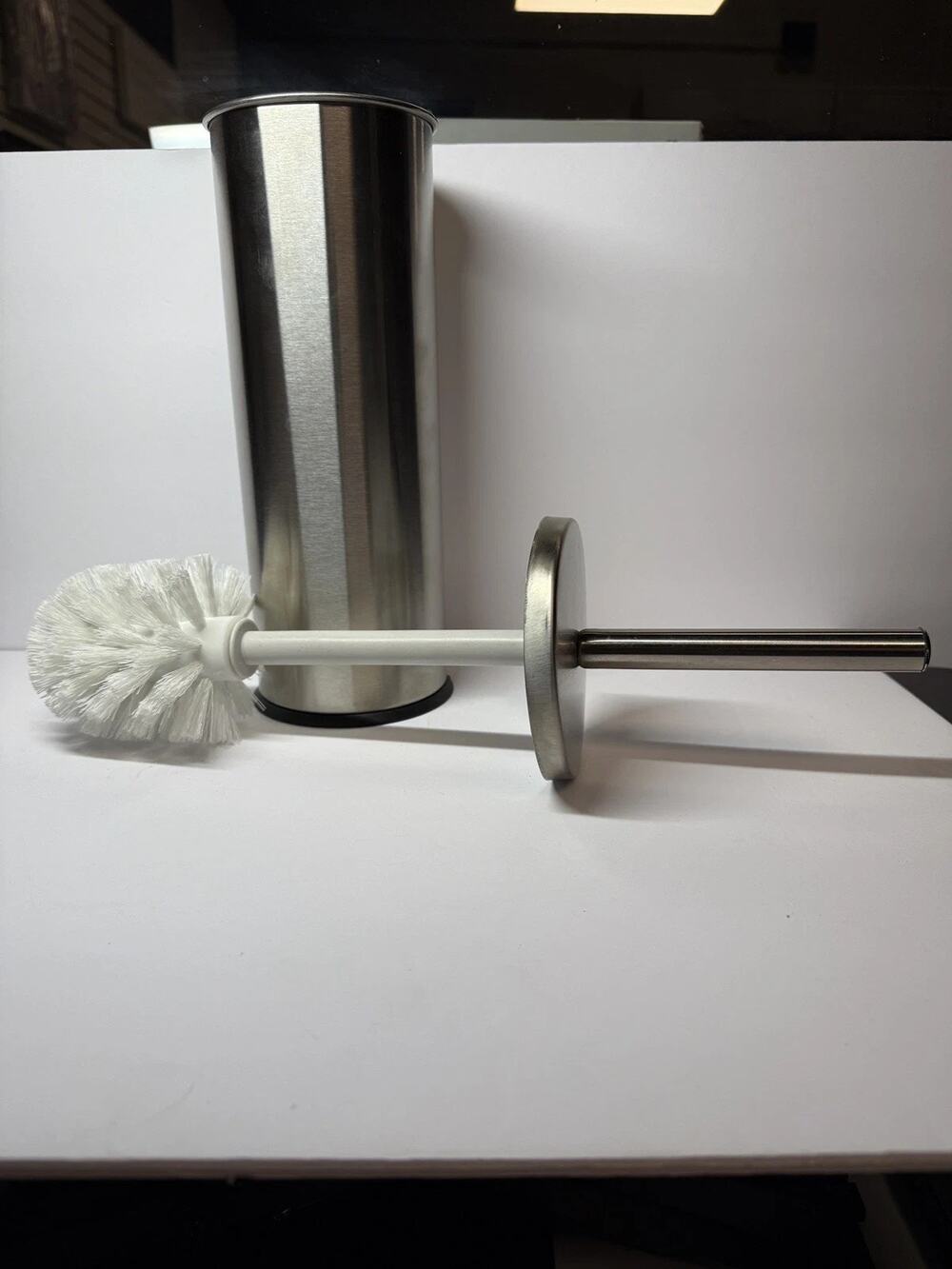 ASI Toilet Brush And Holder Stainless Steel Set Brush Cleaner Industrial Silver
